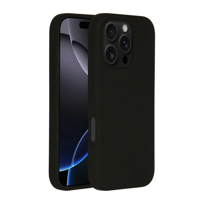 Accezz Liquid Silicone Backcover met MagSafe Apple iPhone 16 Pro - Zwart