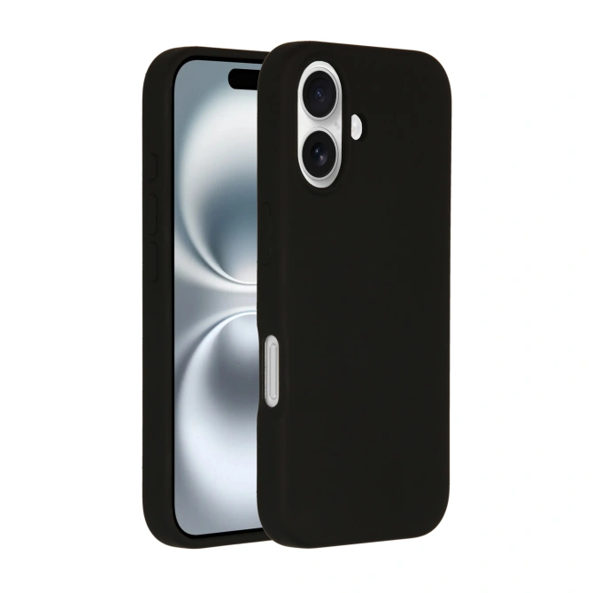 Accezz Liquid Silicone Backcover met MagSafe Apple iPhone 16 - Zwart