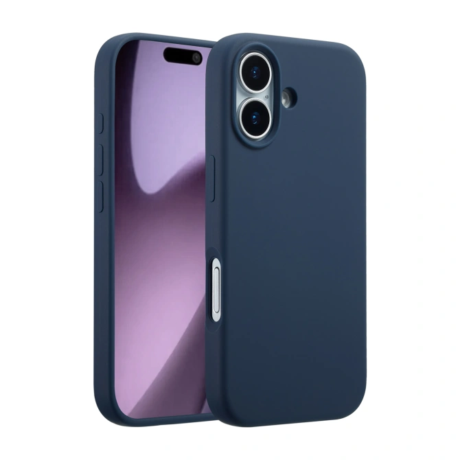 Accezz Liquid Silicone Backcover met MagSafe Apple iPhone 17 - Donkerblauw