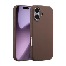 Accezz Liquid Silicone Backcover met MagSafe Apple iPhone 17 - New Tea Brown