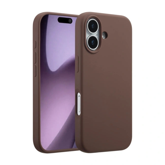 Accezz Liquid Silicone Backcover met MagSafe Apple iPhone 17 - New Tea Brown