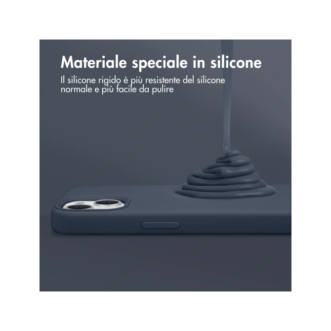 Accezz Liquid Silicone Backcover met MagSafe Apple iPhone 17 Pro - Donkerblauw