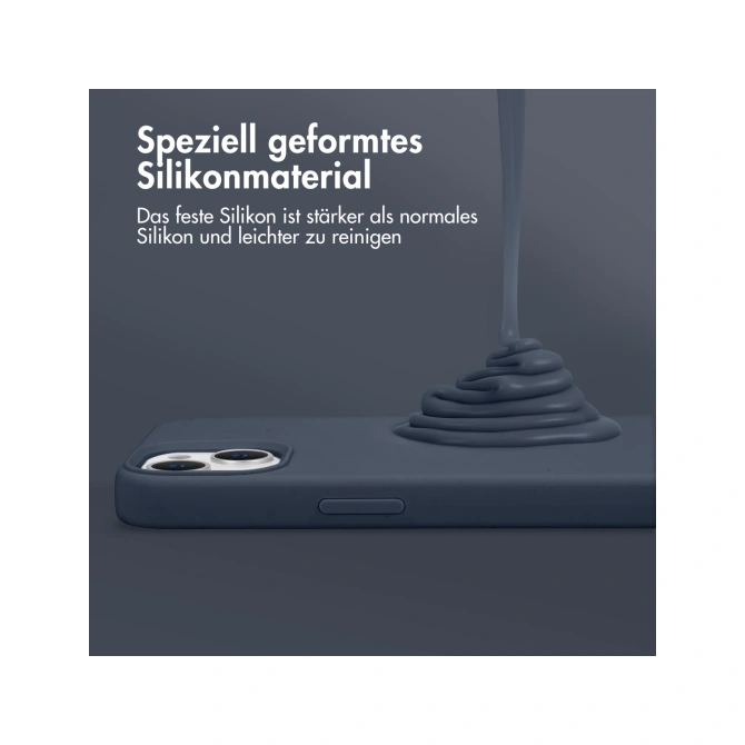 Accezz Liquid Silicone Backcover met MagSafe Apple iPhone 17 Pro Max - Donkerblauw