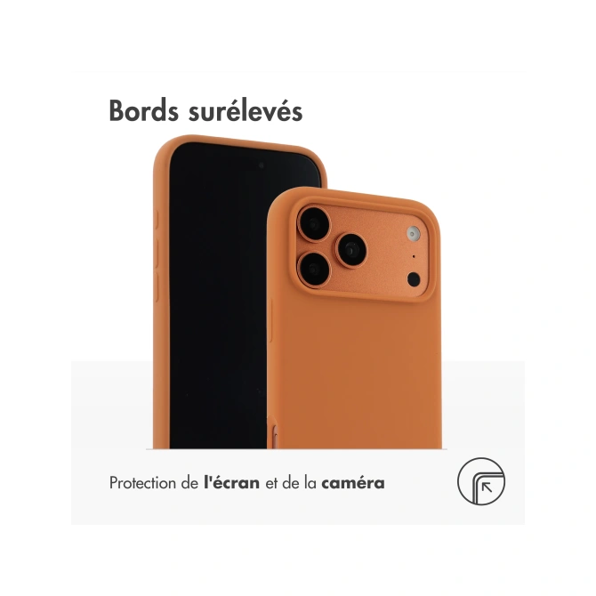Accezz Liquid Silicone Backcover met MagSafe Apple iPhone 17 Pro Max - Oranje