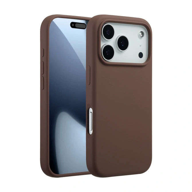 Accezz Liquid Silicone Backcover met MagSafe Apple iPhone 17 Pro - New Tea Brown
