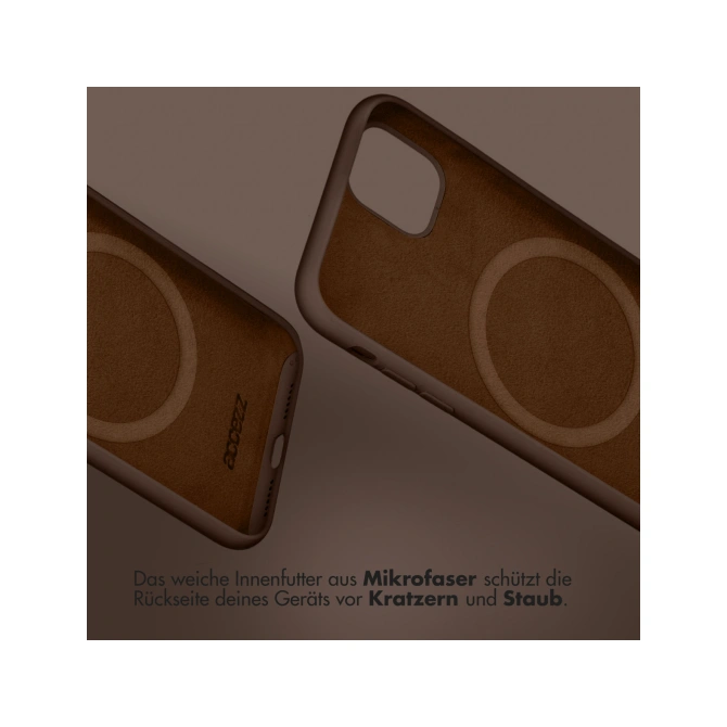 Accezz Liquid Silicone Backcover met MagSafe Apple iPhone 17 Pro - New Tea Brown