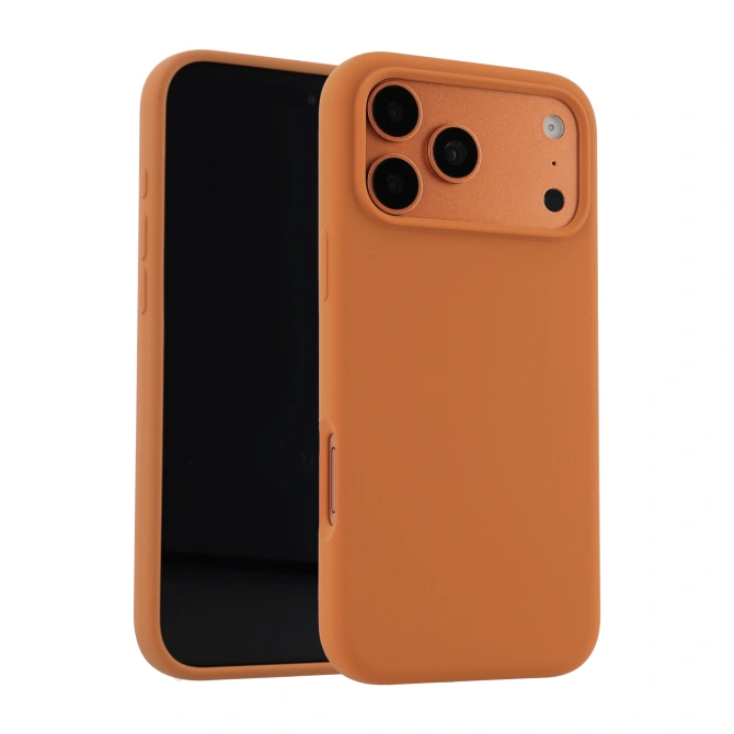 Accezz Liquid Silicone Backcover met MagSafe Apple iPhone 17 Pro - Oranje