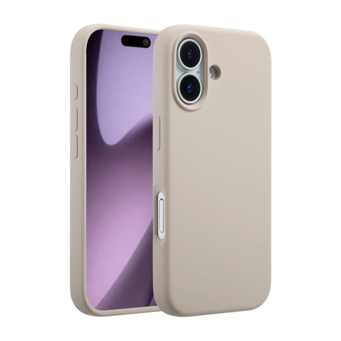 Accezz Liquid Silicone Backcover met MagSafe Apple iPhone 17 - Stone