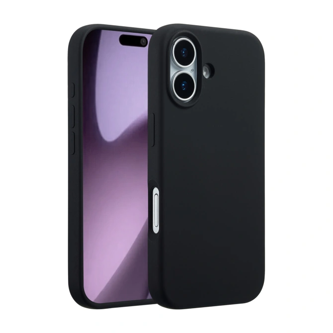 Accezz Liquid Silicone Backcover met MagSafe Apple iPhone 17 - Zwart