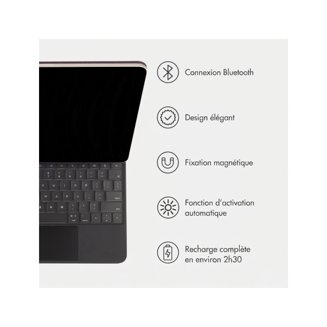 Accezz Magnetic Bluetooth Keyboard Apple iPad Air 11 inch (2025) M3 / (2024) M2 / Pro 11 (2018/2020/2021/2022) - QWERTY / NL - Zwart