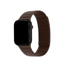Accezz Magnetisch echt lederen bandje Apple Watch | 38/40/41/42 mm - Chocolate Brown Accezz Magnetisch echt lederen bandje Apple Watch | 38/40/41/42 mm - Chocolate Brown