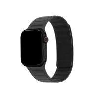 Accezz Magnetisch echt lederen bandje Apple Watch | 38/40/41/42 mm - Zwart