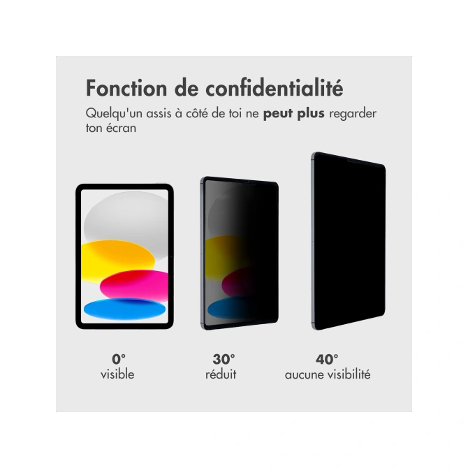 Accezz Magnetische Privacy Screenprotector Apple iPad Pro 11 (2025) M5 / (2024) M4