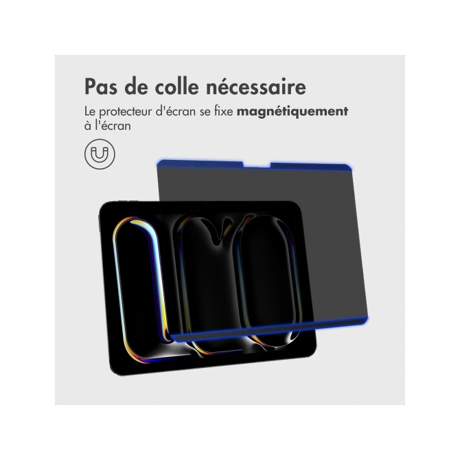 Accezz Magnetische Privacy Screenprotector Apple iPad Pro 11 (2025) M5 / (2024) M4