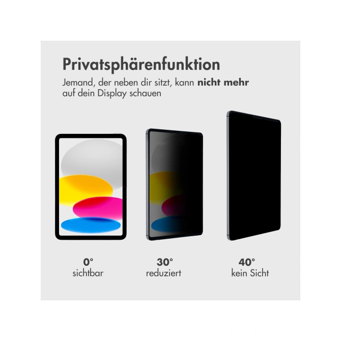 Accezz Magnetische Privacy Screenprotector Apple iPad Pro 13 (2025) M5 / (2024) M4