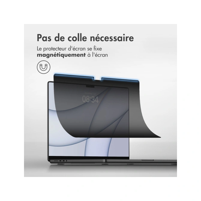 Accezz Magnetische Privacy Screenprotector Apple MacBook Air 13 inch (2018 - 2020) / Pro 13 inch (2018 - 2022)