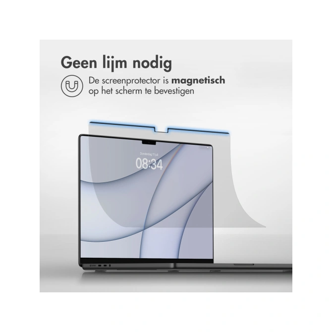 Accezz Magnetische Screenprotector Apple MacBook Air 13 inch (2022 / 2024 M3 / 2025 M4 / 2026 M5)