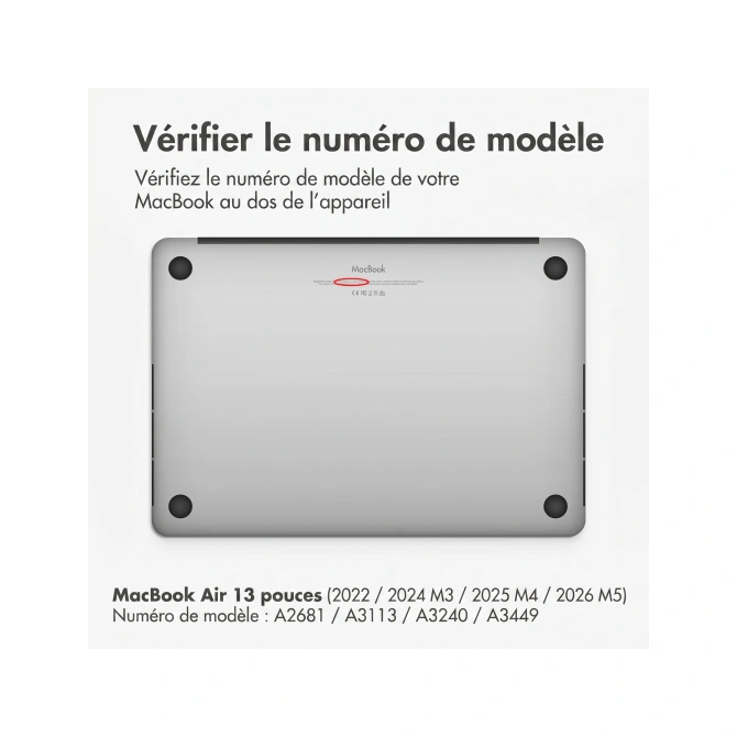 Accezz Magnetische Screenprotector Apple MacBook Air 13 inch (2022 / 2024 M3 / 2025 M4 / 2026 M5)