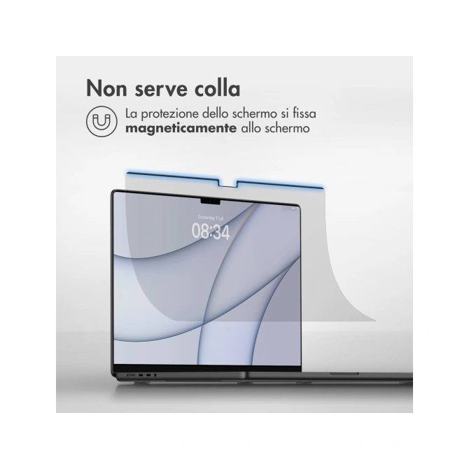 Accezz Magnetische Screenprotector Apple MacBook Air 15 inch (2023 / 2024 M3 / 2025 M4 / 2026 M5)