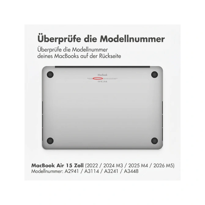 Accezz Magnetische Screenprotector Apple MacBook Air 15 inch (2023 / 2024 M3 / 2025 M4 / 2026 M5)