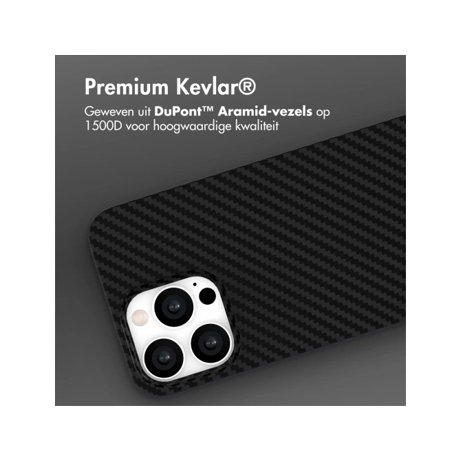 Accezz MagSafe Kevlar® Backcover Apple iPhone 13 Pro - Zwart