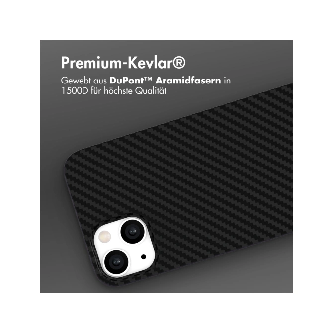 Accezz MagSafe Kevlar® Backcover Apple iPhone 14 - Zwart