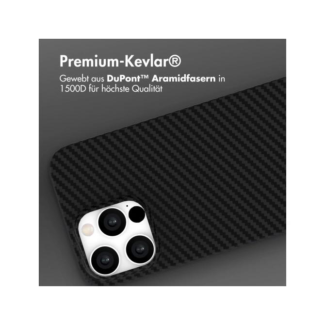 Accezz MagSafe Kevlar® Backcover Apple iPhone 15 Pro Max - Zwart