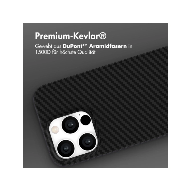 Accezz MagSafe Kevlar® Backcover Apple iPhone 15 Pro - Zwart