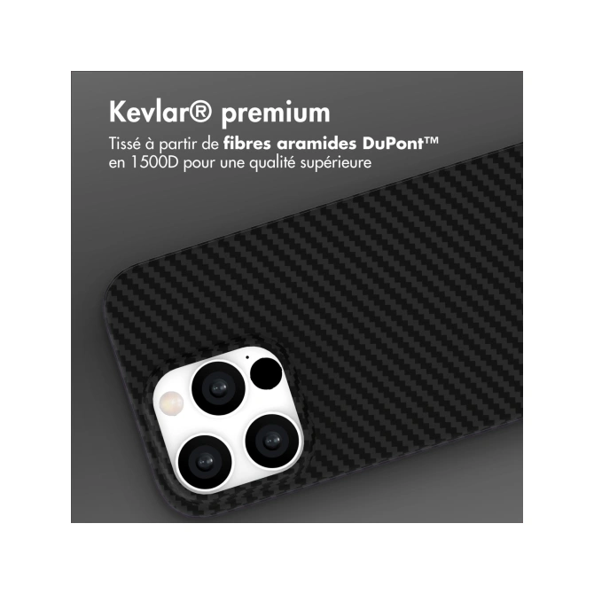 Accezz MagSafe Kevlar® Backcover Apple iPhone 15 Pro - Zwart