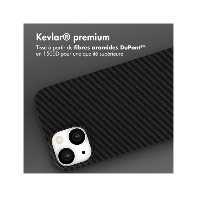 Accezz MagSafe Kevlar® Backcover Apple iPhone 15 - Zwart