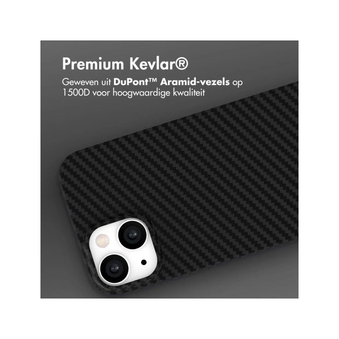 Accezz MagSafe Kevlar® Backcover Apple iPhone 15 - Zwart