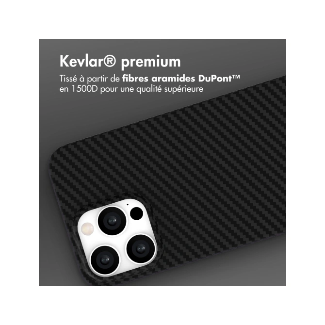 Accezz MagSafe Kevlar® Backcover Apple iPhone 16 Pro Max - Zwart