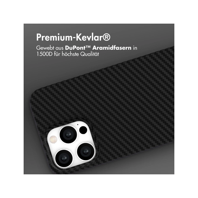 Accezz MagSafe Kevlar® Backcover Apple iPhone 16 Pro - Zwart