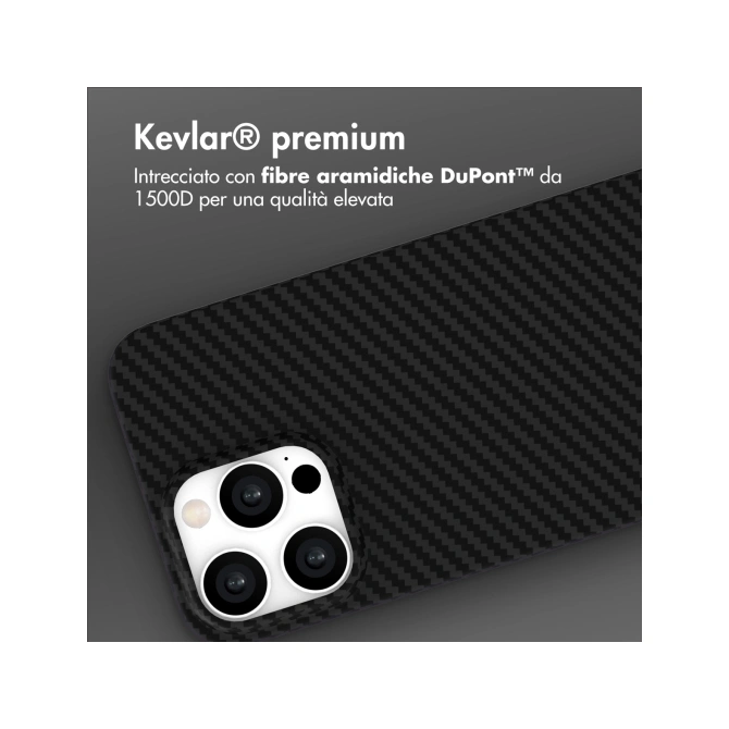 Accezz MagSafe Kevlar® Backcover Apple iPhone 16 Pro - Zwart