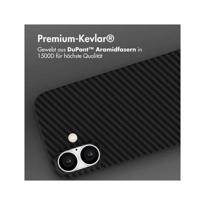 Accezz MagSafe Kevlar® Backcover Apple iPhone 16 - Zwart