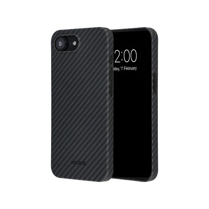 Accezz MagSafe Kevlar® Backcover Apple iPhone 17e / 16e - Zwart