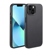 Accezz MagSafe Leather Backcover Apple iPhone 13 - Onyx Black Accezz MagSafe Leather Backcover Apple iPhone 13 - Onyx Black