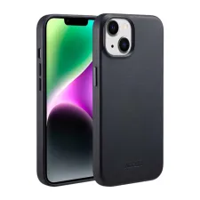 Accezz MagSafe Leather Backcover Apple iPhone 14 - Onyx Black Accezz MagSafe Leather Backcover Apple iPhone 14 - Onyx Black