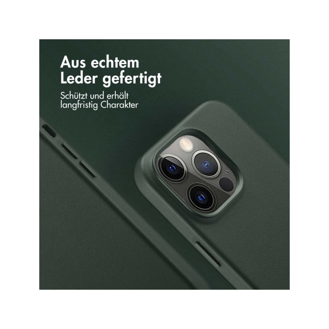 Accezz MagSafe Leather Backcover Apple iPhone 14 Pro - Cedar Green