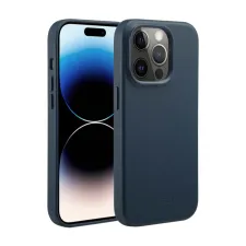 Accezz MagSafe Leather Backcover Apple iPhone 14 Pro - Nightfall Blue Accezz MagSafe Leather Backcover Apple iPhone 14 Pro - Nightfall Blue