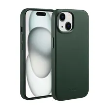 Accezz MagSafe Leather Backcover Apple iPhone 15 - Cedar Green