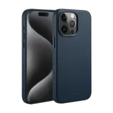 Accezz MagSafe Leather Backcover Apple iPhone 15 Pro Max - Nightfall Blue