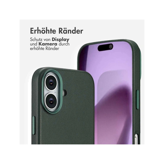 Accezz MagSafe Leather Backcover Apple iPhone 17 - Cedar Green