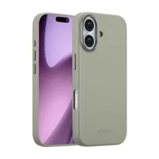 Accezz MagSafe Leather Backcover Apple iPhone 17 - Light Grey