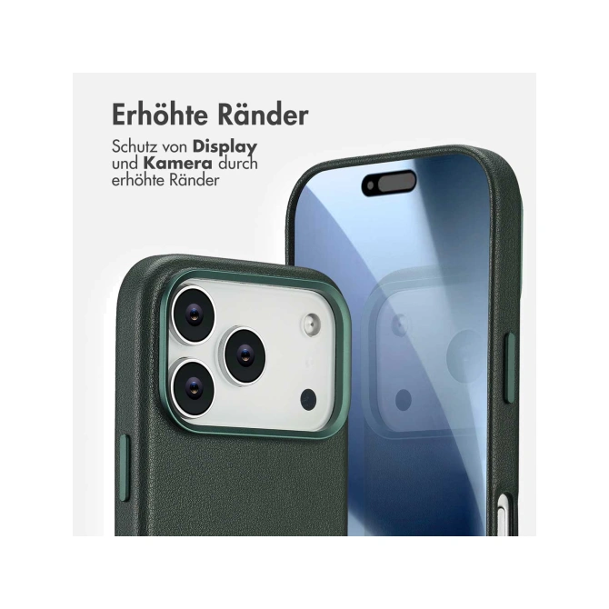 Accezz MagSafe Leather Backcover Apple iPhone 17 Pro - Cedar Green