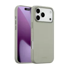 Accezz MagSafe Leather Backcover Apple iPhone 17 Pro Max - Light Grey