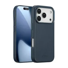 Accezz MagSafe Leather Backcover Apple iPhone 17 Pro - Nightfall Blue