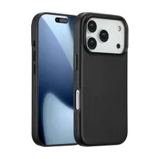 Accezz MagSafe Leather Backcover Apple iPhone 17 Pro - Onyx Black