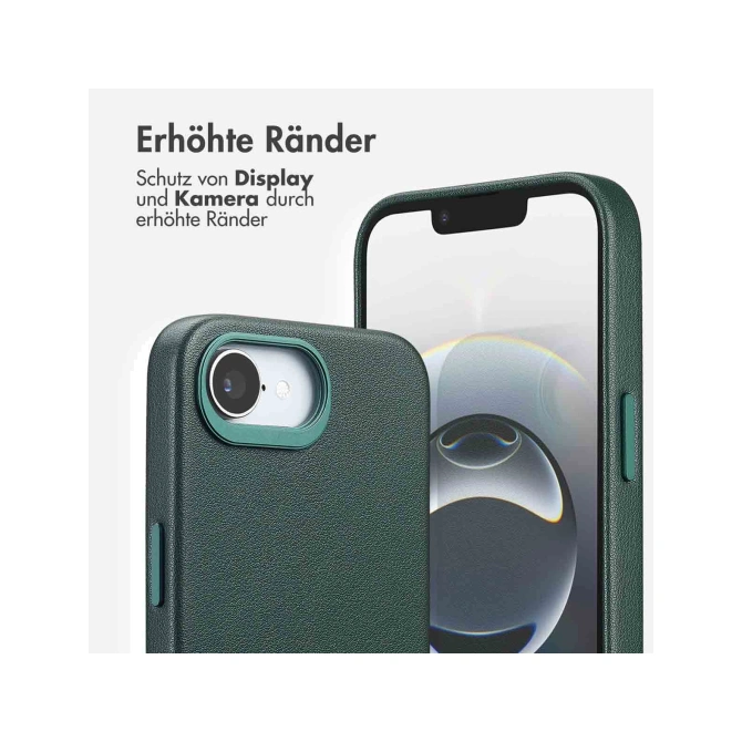 Accezz MagSafe Leather Backcover Apple iPhone 17e / 16e - Cedar Green