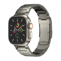 Accezz Mat Titanium bandje Apple Watch | 44/45/46/49 mm - Titanium